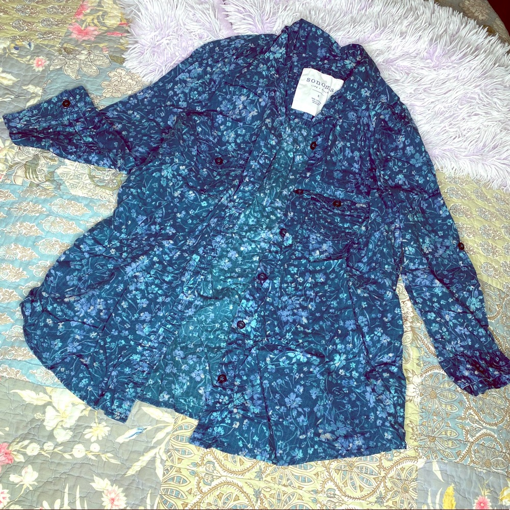 Floral Button Up